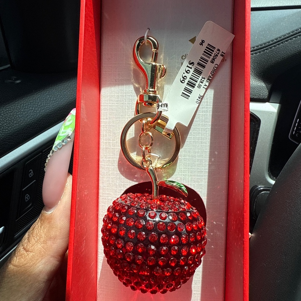 Red Crystal Key Holder